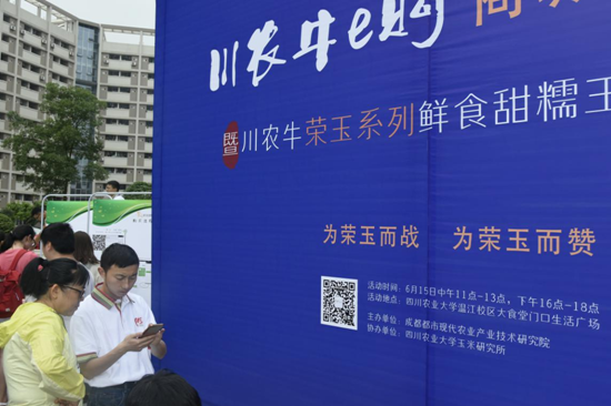 川农牛荣玉系列鲜食甜糯玉米推介会在四川农业大学成都校区举行