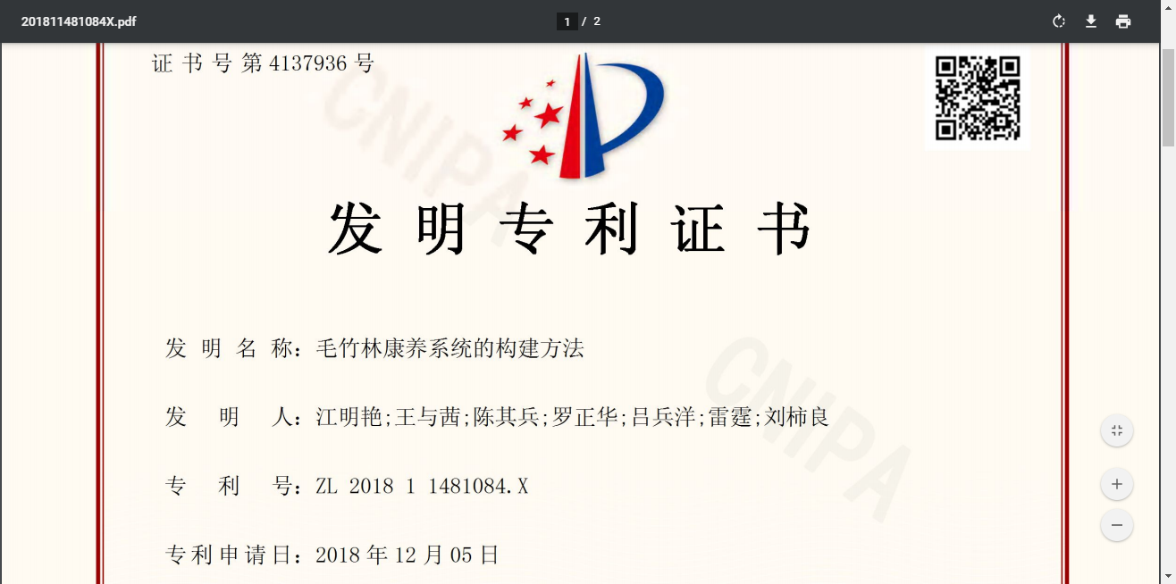 毛竹林康养系统的构建方法